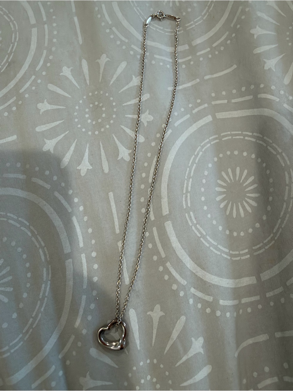 Tiffany & Co. Polished Heart Pendant Necklace - Silver